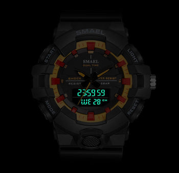 Sports Dual Display Men's Calendar Watch