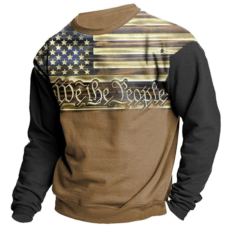 Men's Street Sports Fashion Round Neck Sweater