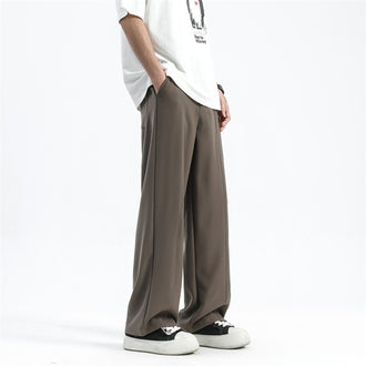 Straight Loose Elastic Casual Pants Men