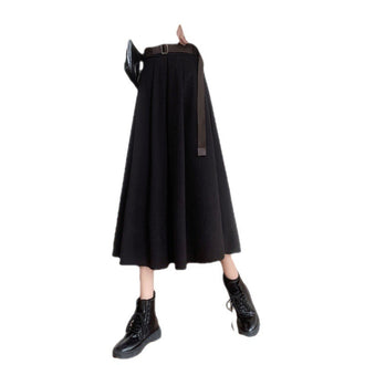 High Waist Retro Medium Length Skirt