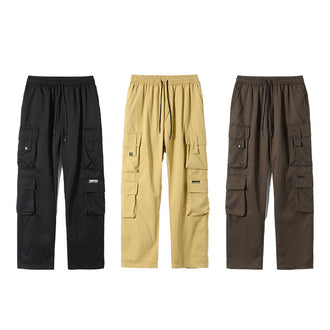 Retro Functional Multi-pocket Cargo Pants Men