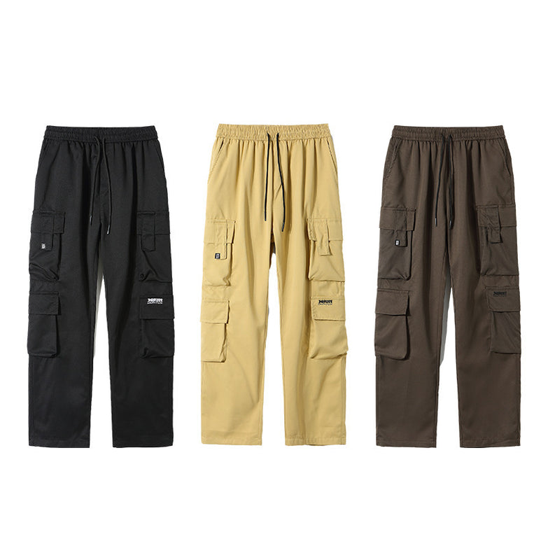 Retro Functional Multi-pocket Cargo Pants Men
