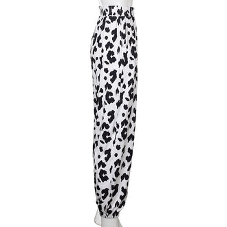 Cowboy printed bouquet feet pants women thin