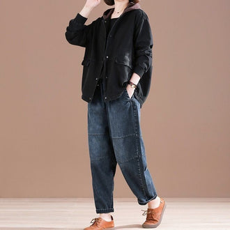 Retro Oversized Fat Hiding Artistic Distressed Loose Slimming Jeans