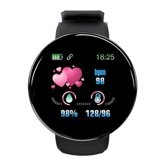 D18 Round  Smart Bracelet Color Screen Sports Pedometer Sleep