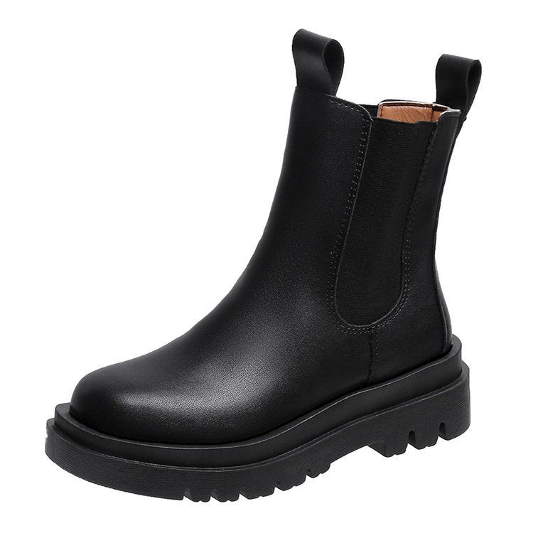 Fashion Female British Style Platform Ankle Boots