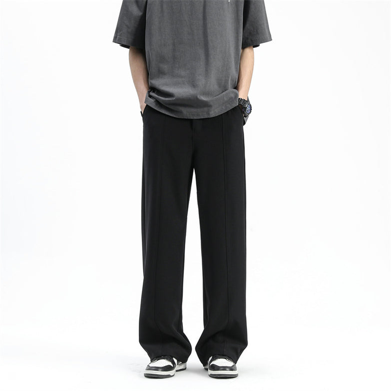 Straight Loose Elastic Casual Pants Men
