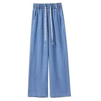 Jeans Women's Summer Thin High Waist Drooping