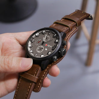 Big Men's Quartz Watch Calendar Movement