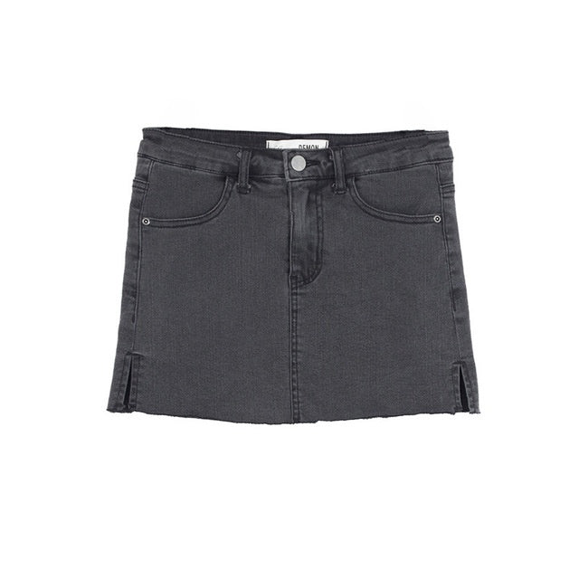 Women's split denim skirt pants