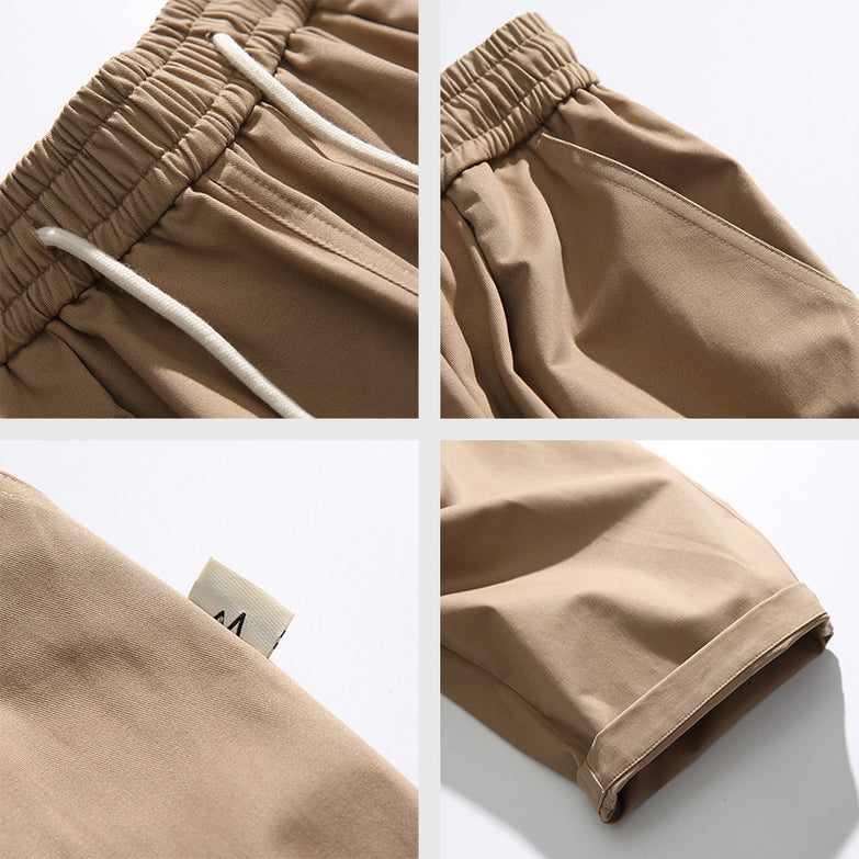 American Washed Pure Cotton Workwear Pants Men