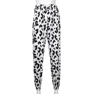 Cowboy printed bouquet feet pants women thin