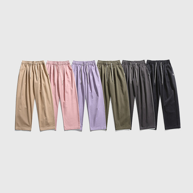 American Washed Pure Cotton Workwear Pants Men