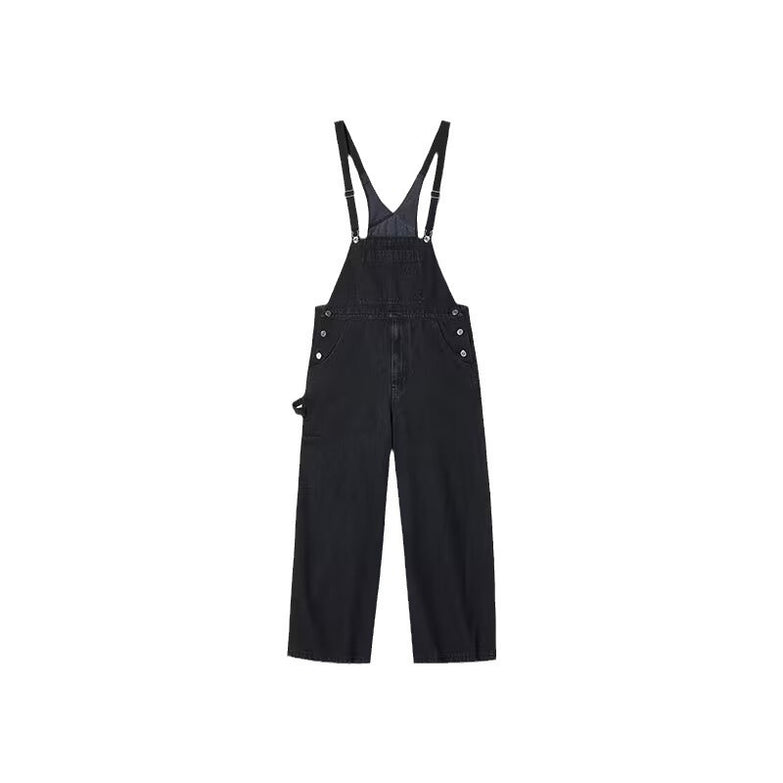 Jumpsuit Suspender Men's Business Shirt Wide Leg Pants
