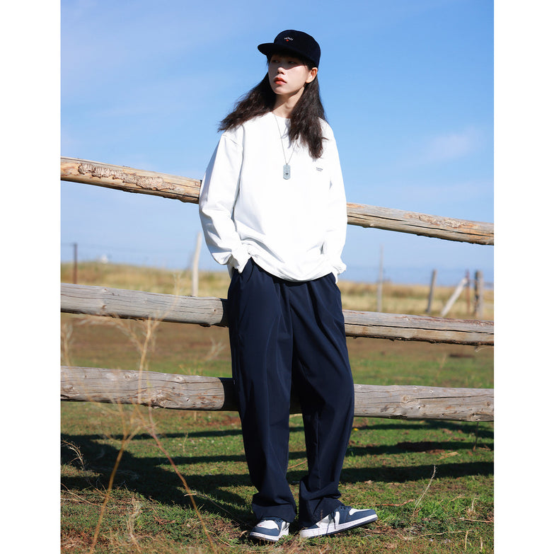 Loose Niche Drape All-match Work Trousers