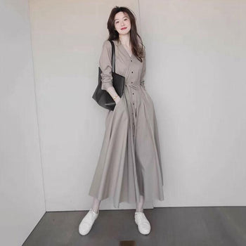 Women's Fashion Vintage Niche Shirt Dresses