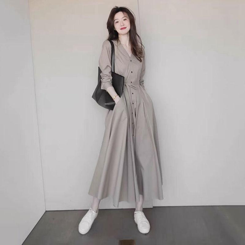 Women's Fashion Vintage Niche Shirt Dresses