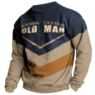 Men's Street Sports Fashion Round Neck Sweater