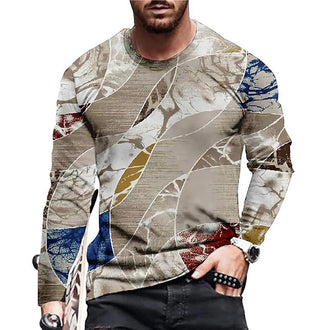 Men's T-shirt 3D Digital Printed Round Neck Fashion