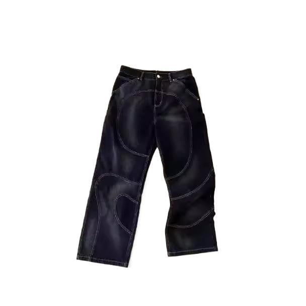 Men's Simple Street Hip Hop Straight Jeans