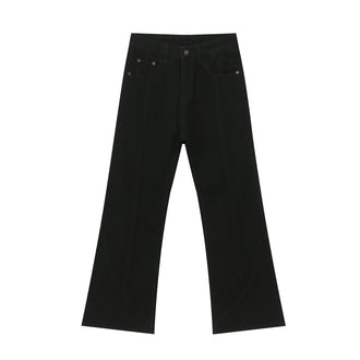 Black Weila Jeans Men's Loose Straight American Style