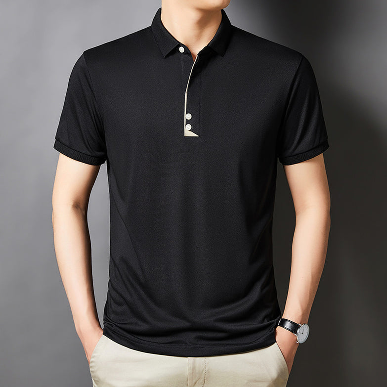 Men's Young And Middle-aged Business Casual Breathable Short Sleeve