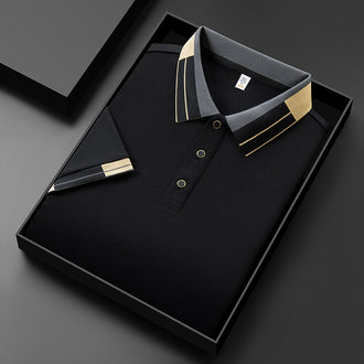 Men's Casual All-matching Summer Lapels Short Sleeve