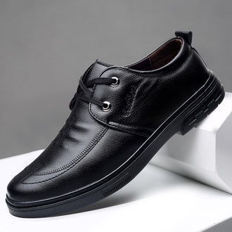 Men's Casual Leather Shoes British Style