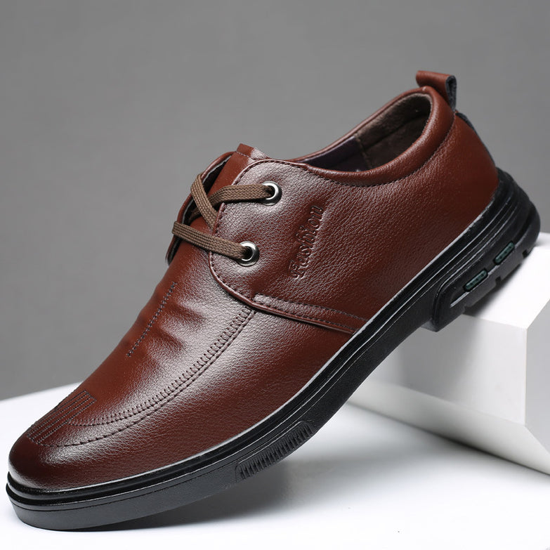 Men's Casual Leather Shoes British Style