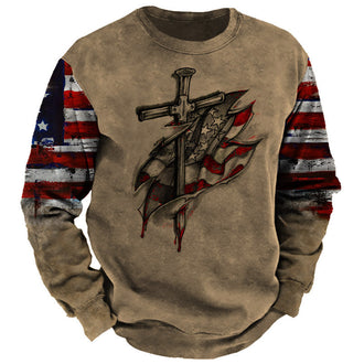 Men's Street Sports Fashion Round Neck Sweater