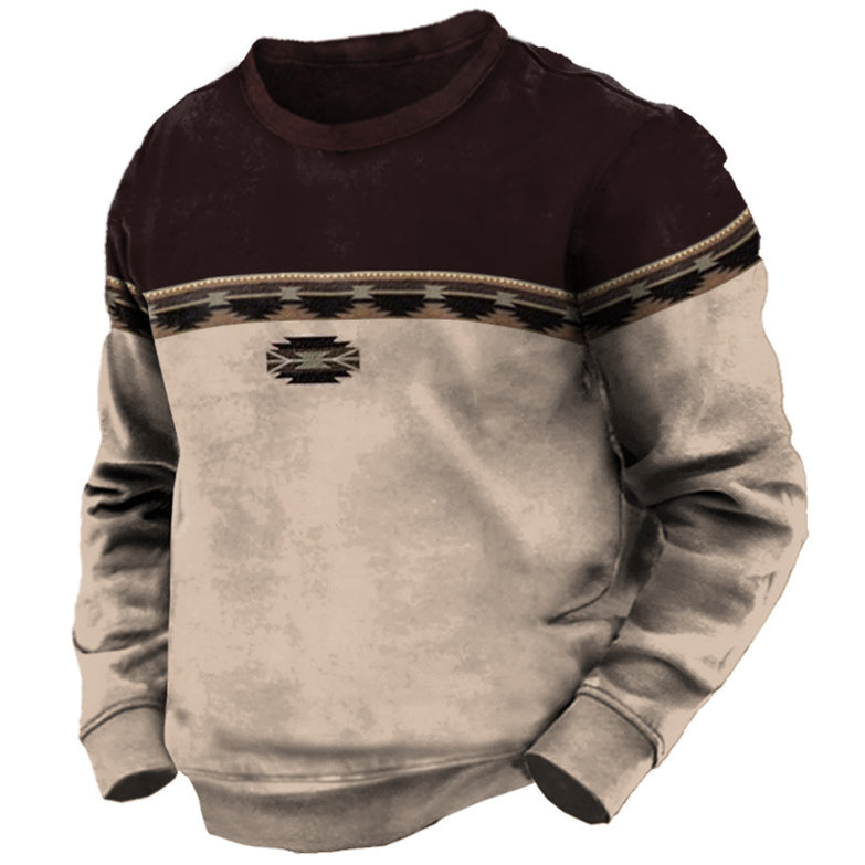 Men's Street Sports Fashion Round Neck Sweater