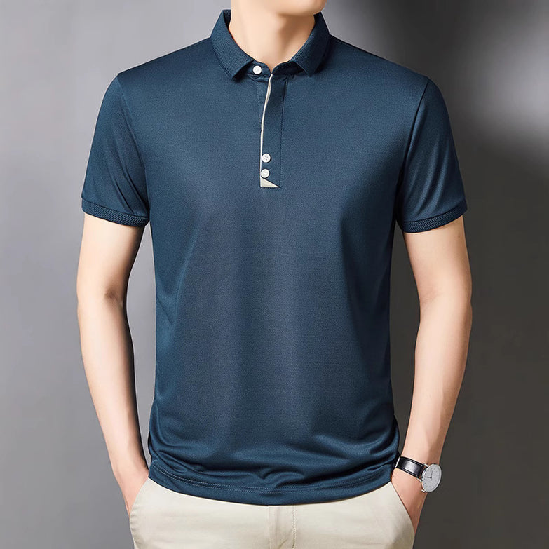 Men's Young And Middle-aged Business Casual Breathable Short Sleeve