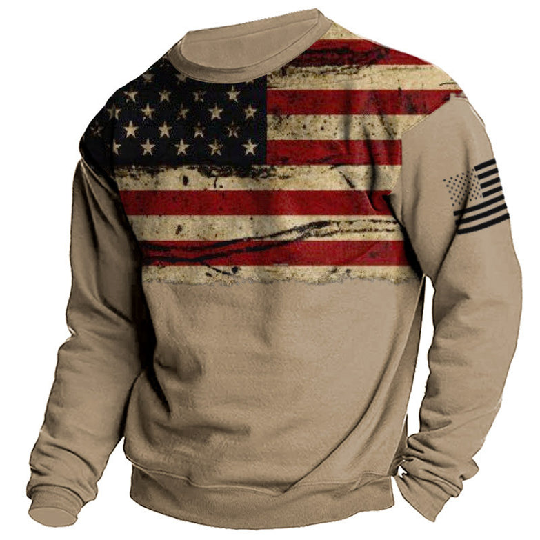 Men's Street Sports Fashion Round Neck Sweater