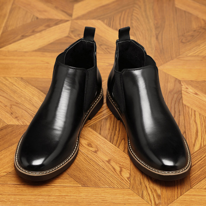 Autumn And Winter Plus Size Chelsea Boots Double Elastic