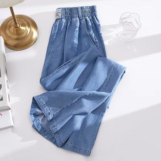 Jeans Women's Summer Thin High Waist Drooping