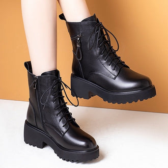 Women's Thick-soled Fluffy Snow Boots